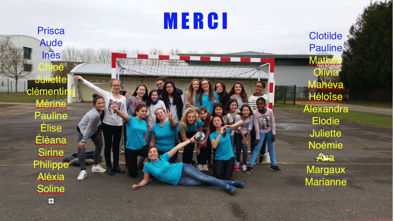 Concours Flashmob UNSS Championnat du monde de Handball 2017 AS College Fernel Clermont