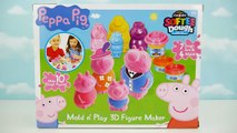 Play Doh Peppa Pig Mold n Play 3D Figure Maker NEW Softee Dough Container Playset