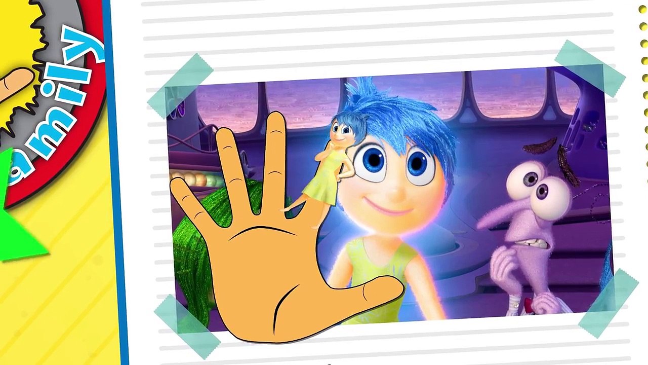 Inside Out Coloring Book Finger Family Nursery Rhymes. Inside Out Finger Family Lyrics