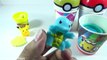 Play Dough Modelling Clay with sea animals molds fun for kids and opening eggs pokemon toys for kids