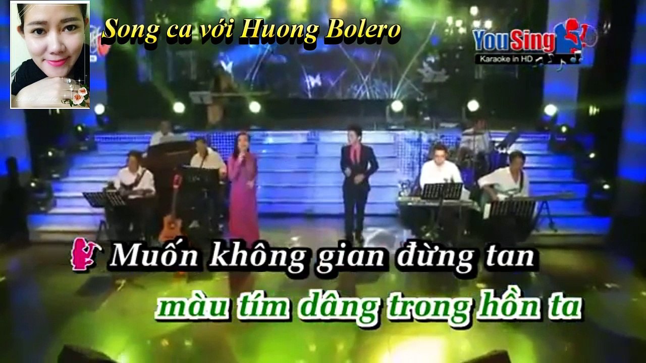 Karaoke Chuyến Tàu Hoàng Hôn_Song ca với Huong Bolero