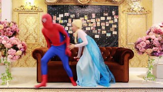 Spiderman vs Elsa Maleficent ! Frozen Elsa Kiss Thor Batman Joker Hulk Iron Man Spidergirl Catwoman - dailymotion
