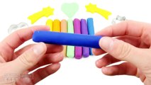 Play Doh Modelling Clay w/ Star & Heart Molds - Creative Playdough Rainbow Colours for Kids
