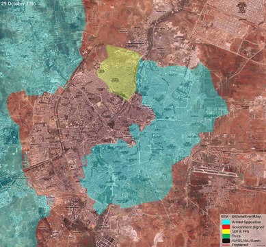 Cирия, карта боевых действий в Сирии