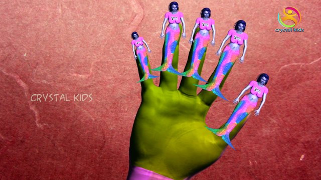 Mermaids Finger Family Nursery Children English Animated 3d Animals animated rhymes
