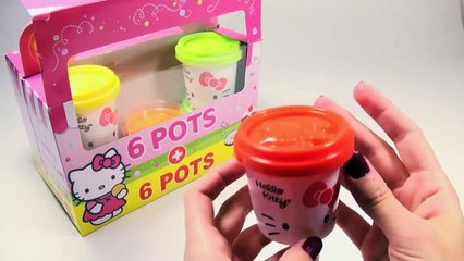Hello Kitty Play Doh pots playdo playset