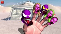 GORILLA VS VENOM SUPERHERO BATTLE Finger Family | 1 HOUR | Nursery Rhymes In 3D Animation