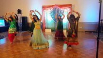 Sangeet bride's maids dance performance