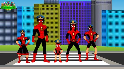 ULTIMATE (police)SPIDER-MAN VS THIEF FINGER FAMILY | EPIC AND FUNNY BATTLE | KIDS NURSERY SONGS |