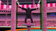 Crazy Gorilla Finger Family Rhymes | Animals Nursery Rhymes | Dinosaur Vs Gorilla Movie In Real Life