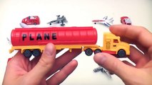 Learning Planes and Fighter Jet for Kids Police Car Fire Truck Toys Tomica Collection
