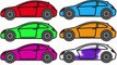 Learn Colors in English - Learning Colors with Street Vehicles - Coloured Cars