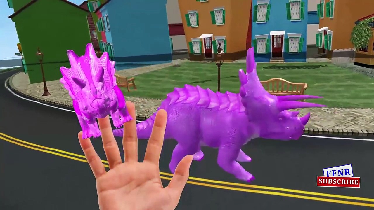 Dinosaurs colors Gorilla Finger family Nursery songs - Wild animals Finger family Rhymes for Kids