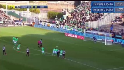 Famara Diedhiou Missed penalty Rufier Saves HD - Angers SCO 0-0 Saint Etienne 27.11.2016 HD