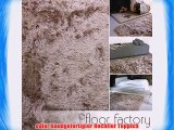Hochflor Shaggy Teppich Prestige hellbraun 80x150 cm - superweicher flauschiger Langflor Teppich
