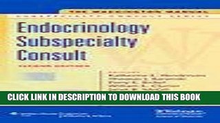 [READ] Mobi The Washington ManualÂ® Endocrinology Subspecialty Consult (Washington Manual