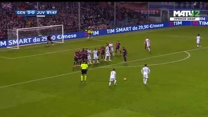 Miralem Pjaniu0107 Free-Kick Goal HD - Genoa 3-1 Juventus 27.11.2016 HD