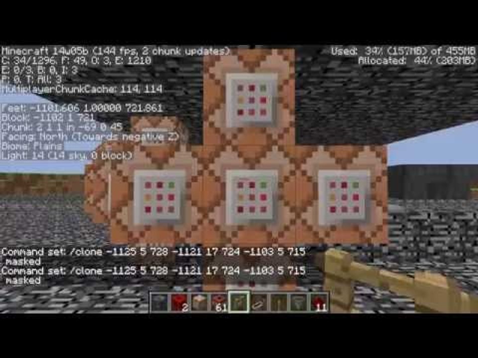 Minecraft: Fully self healing player cannon.
