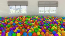 Learn Colors with Giant Surprise Eggs - New Crazy Ball Pit Show 3D for Kids to Learn Colors