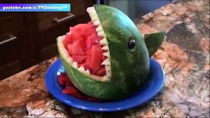 Amazing watermelon cutting skills