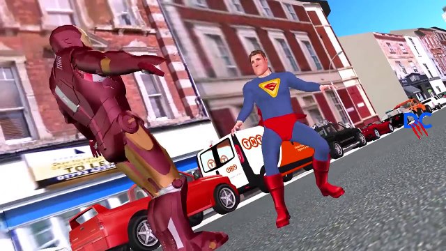 Superman Vs Ironman Cartoons For Kids Finger Family Nursery Rhymes Hulk Vs Ironman