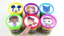 Play Doh LEARN COLORS with Disney Jr PJ Masks, Sofia, Sheriff Callie, Jake, Doc McStuffins & Mickey