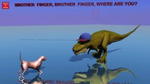 Finger Family | 3D Crazy Dinosaur Finger Family | Funny Finger Family Songs For Children