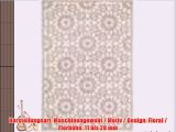 benuta Teppiche: Teppich Gazania Taupe 120x170 cm - schadstofffrei - 100% Polypropylen - Floral