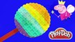 PLAY DOH KIDS!!! - PEPPA PIG watch Make cake rainbow colorful with play-doh toys