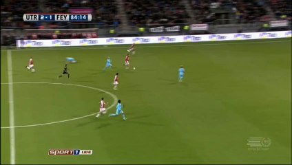 Sebastien Haller - Goal  - Utrecht 3-1 Feyenoord 27.11.2016