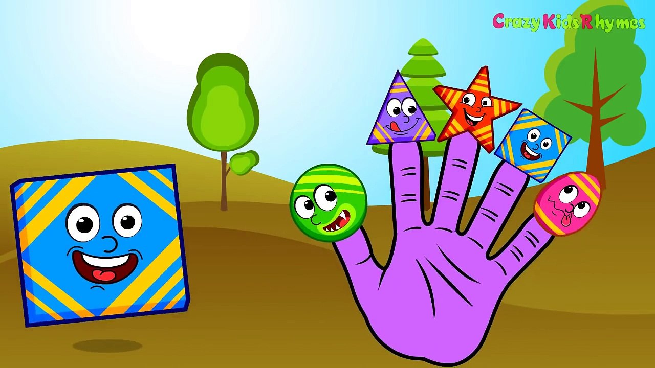 Shapes Finger Family Nursery Rhyme | Daddy Finger Family | Children Rhyme Song HD
