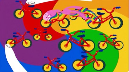 Wheels | Coloring and Music | Rainbow Horse | BabyFirst TV