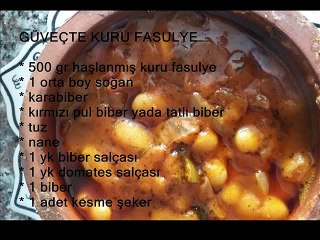 Güveçte Kuru Fasulye