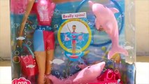 BARBIE Dolphin Trainer I Can Be Barbie Underwater Pool Toys Doll Pet Trainer DisneyCarToys
