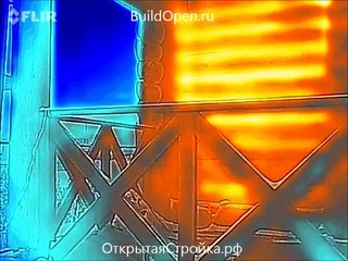 Бревенчатые дома.  Тепловизионное обследование