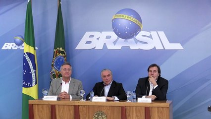 Temer anuncia acordo para impedir anistia à caixa 2