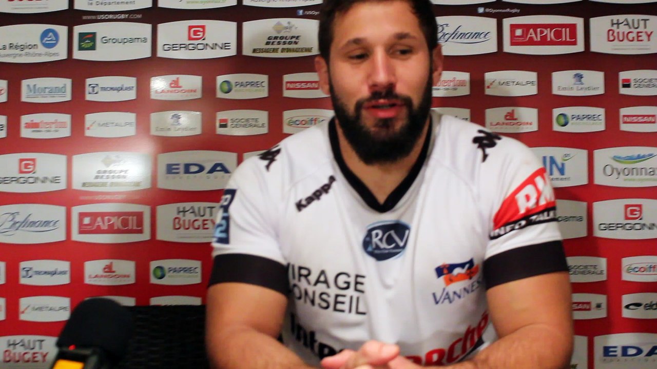 Rugby Pro D2 - Kevin Burgaud après Oyonnax - Vannes