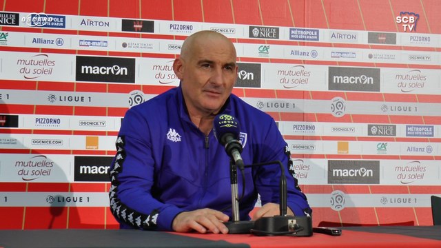 Nice 1-1 Bastia : Conf. d'après-match de F. Ciccolini