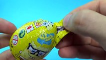 3 SpongeBob Kinder Surprise Eggs uboxing - Sponge Bob nickelodeon collection eggs opening SE&TU