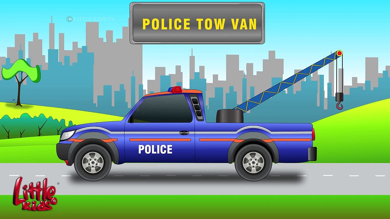 Police Car Police Vehicles Cars Trucks Videos for Children Little Kids TV