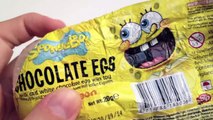 2 SpongeBob and Star Wars Kinder Surprise Chocolate Eggs Unboxing - kidstvsongs
