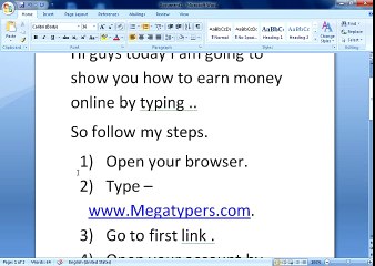 HOW TO EARN MONEY BY TYPING ONLINE