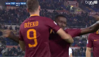Edin DZEKO Amazing Goal - AS Roma 1-0 Pescara Calcio - (27/11/2016)