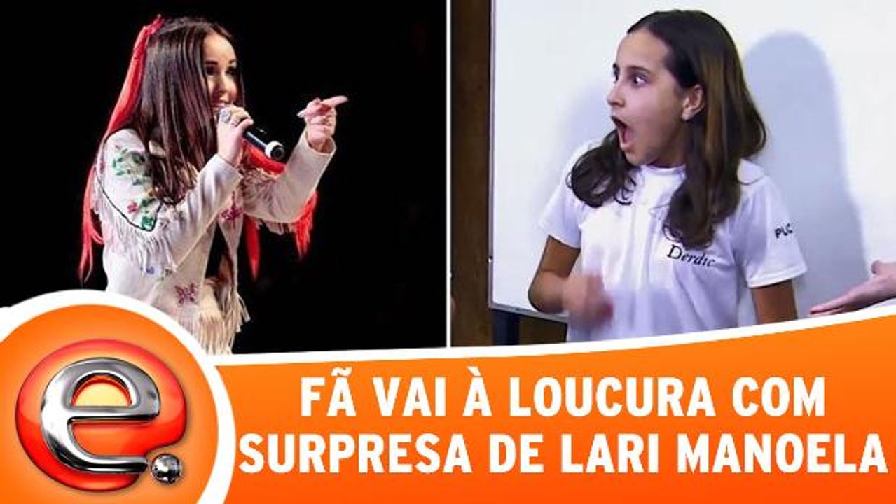 Fã vai à loucura com surpresa de Larissa Manoela