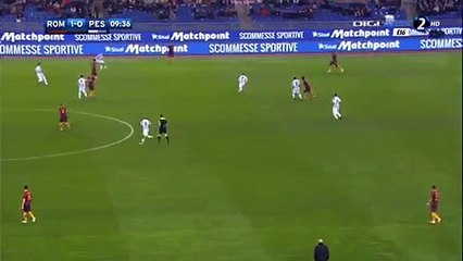 2-0 Edin Dzeko 2nd Goal - Roma 2-0 Pescara - 27.11.2016 HD