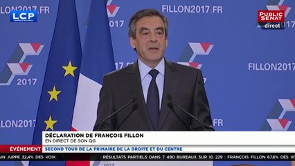 REPLAY. Le discours de victoire  de François Fillon