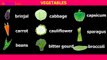 Learn Vegetables Names with Pictures for Childrens, Preschoolers and Kids