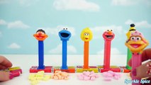 Sesame Street Pez Dispensers Candy in Elmo, Big Bird, Cookie Monster, and Bert & Ernie