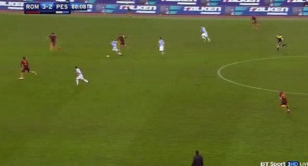 90' Simone Pepe Big chance in the end of the match ( - AS Roma 3 - 2 Pescara - Serie A - 27.11.2016)