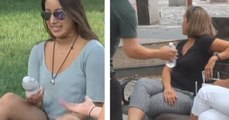 Guy Hands Things To Complete Strangers Without Them Noticing